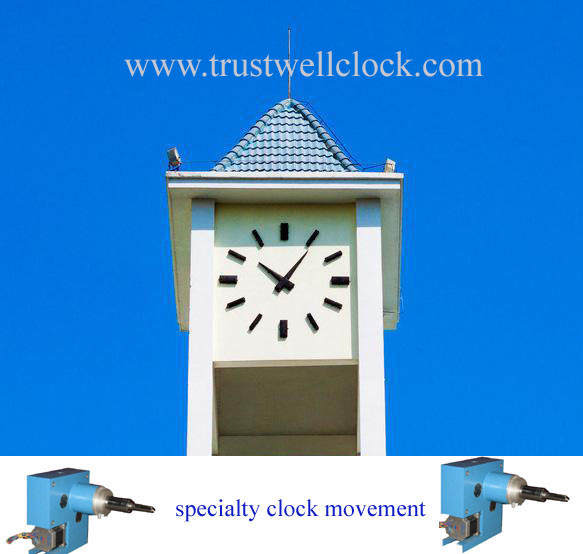 four 4 faces building clocks with GPS Synchronization,GPS satellite tower clocks movement, master clock main controller