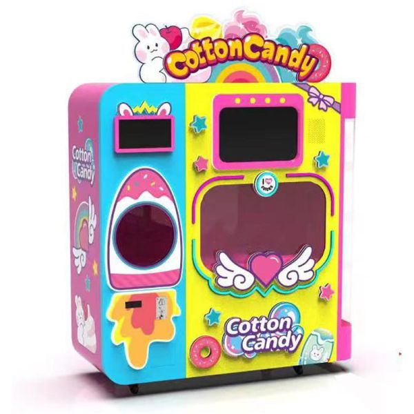 110v-220v Fairy Floss Vending Machine For Amusement Park