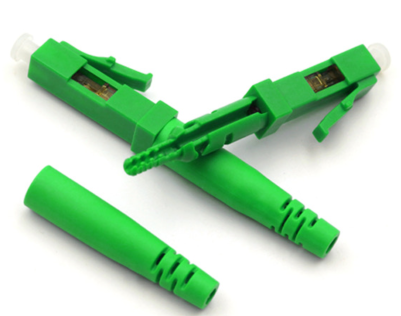 Plastic LC/UPC&APC Passive Electronic Components FTTH Fiber Optic Adaptor Fast Connector