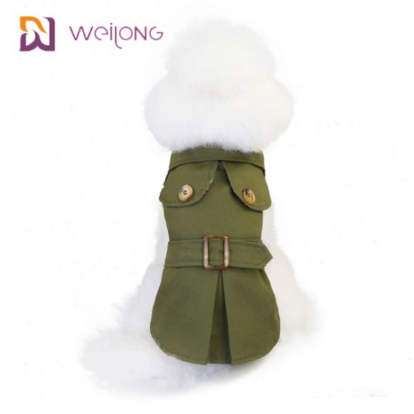 Windbreaker любимца холста хлопка шотландки носки зимы кота пыли кнопки раскрывая для собак