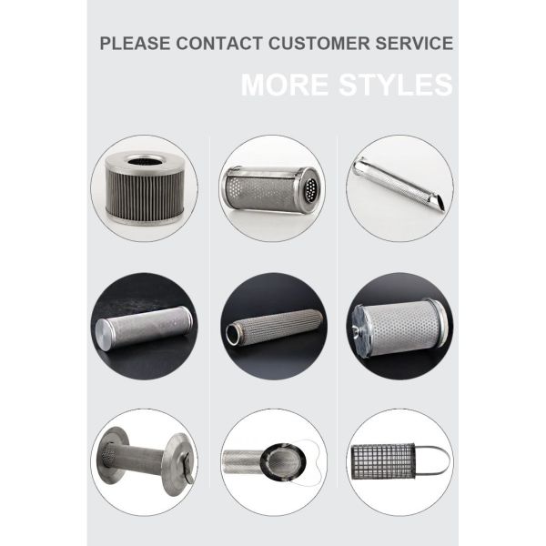 Anti-static Properties Metal Filter Cartridge Energy Saving Design