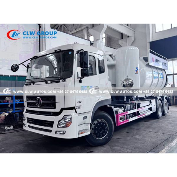 Dongfeng 6x4 Sand-Suction Truck with 12-15m³ Capacity, Cyclone Dust Collector & Two-Stage Overflow Protection