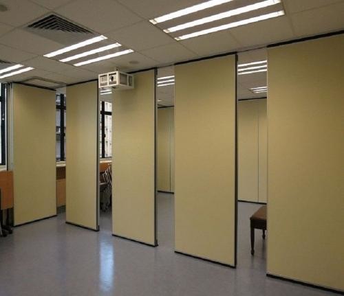 Deslizar la superficie de aluminio de la lamina del Active de división de la altura completa acústica incombustible de la pared