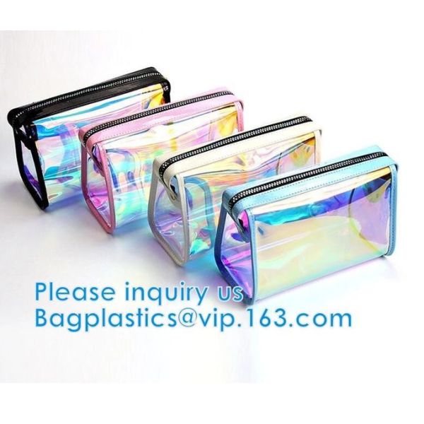 Makeup Cosmetic Bag Underwear Professional Makeup Bag Slider Closure Zip For Tower Clothing Slider Zipper Bag