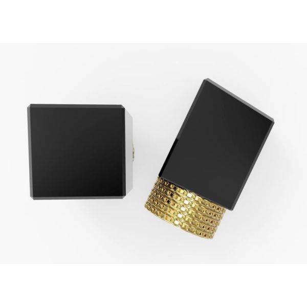 крышки флакона духов Debossed 40mm*30.8mm стеклянной бутылки 15mm