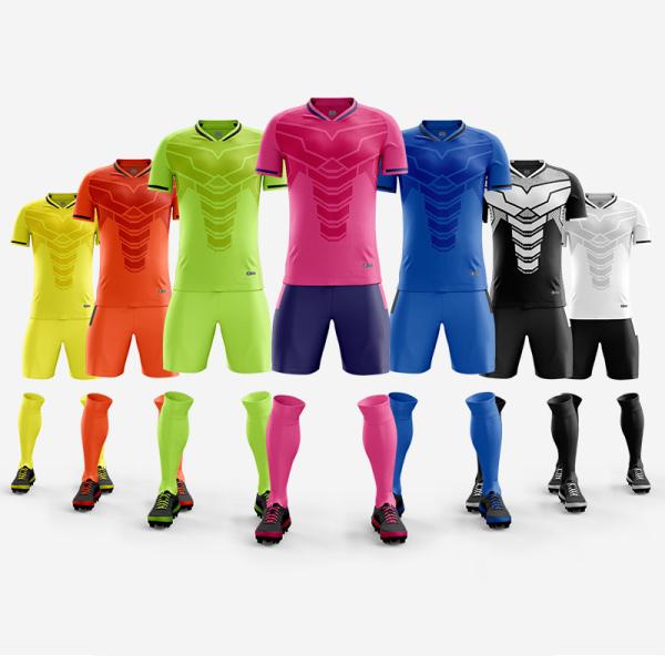 ODM Youth Soccer Shirts Jerseys Uniform Kits Portable Washable