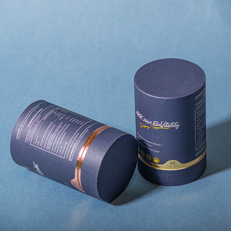 Custom-printed eco-friendly cylindrical essential oil bottles and perfume packaging tubes