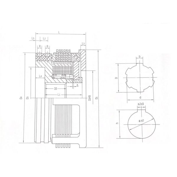 Тип Multidisc электромагнитного тарельчатого тормоза DLM2-10 DLM2-16 DLM2-40 сухой
