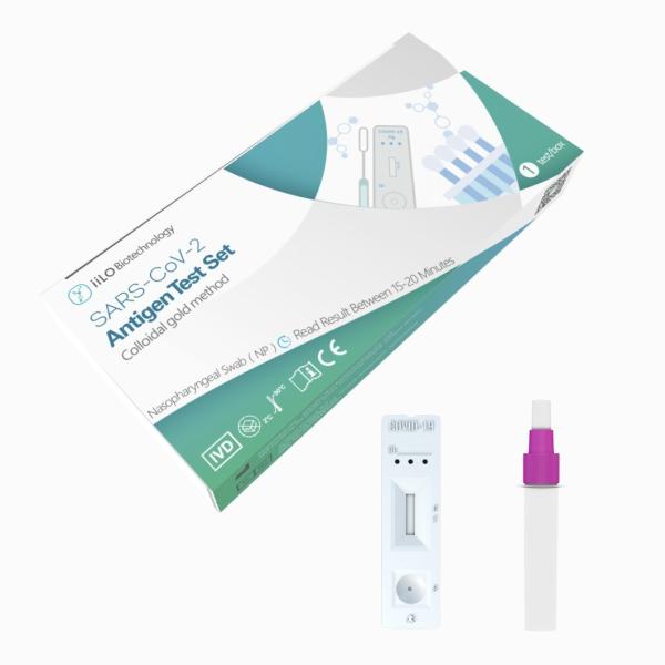 15-20 Minutes SARS-CoV-2 Antigen Test Set Nasopharyngeal Swab Kit 1 Piece