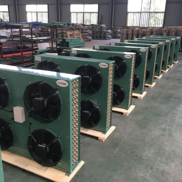 China High Quality Cooper Tube Air Cooled Condenser for Chiller Unit