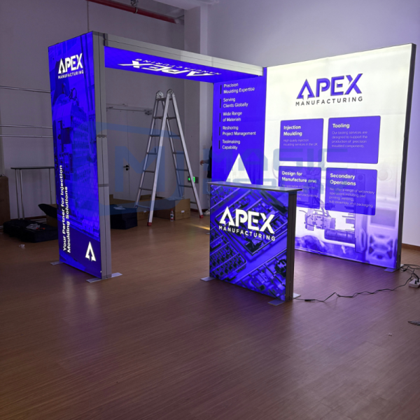 Aluminum Alloy SEG Light Box 10x10ft Trade Show Display Booth Stand