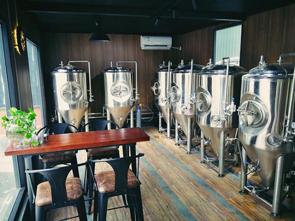 500 Litre Small Brewery Equipment , Brewpub Copper Beer Brewing Equipment