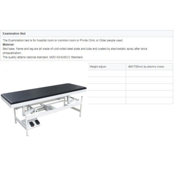 Doctor Electric Examination Bed For Clinic Exam Height Adjustable by Motor