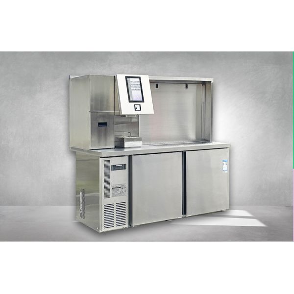 Автоматический чайный пузырь холодильник Контейнер коммерческий нержавеющая сталь молочный чайный магазин Контейнер чайный пузырь рабочий стол холодильник