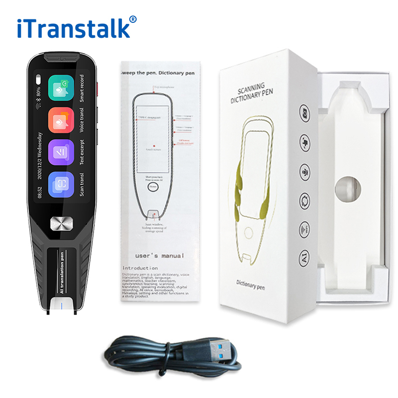Offline Language Translator Scanner Pen AI Highlight Text To Speech Exam Reader Pen
