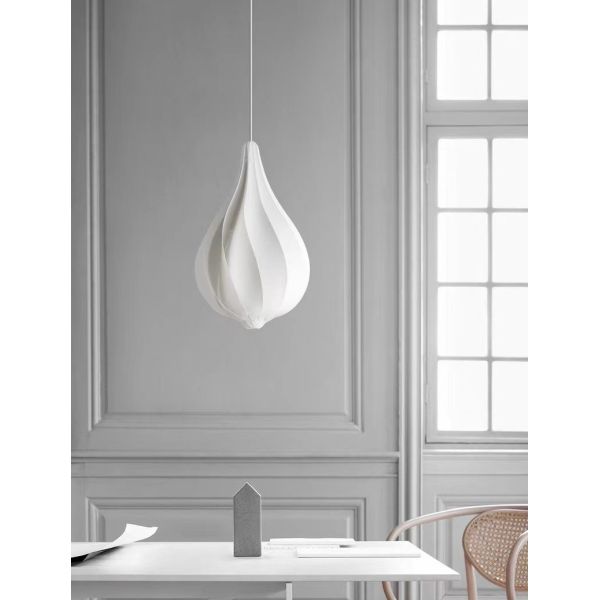 Nordique Danois Bouquet de fleurs pendentif goutte à goutte Lumière minimaliste PVC Hôtel Restaurant Chambre Bar