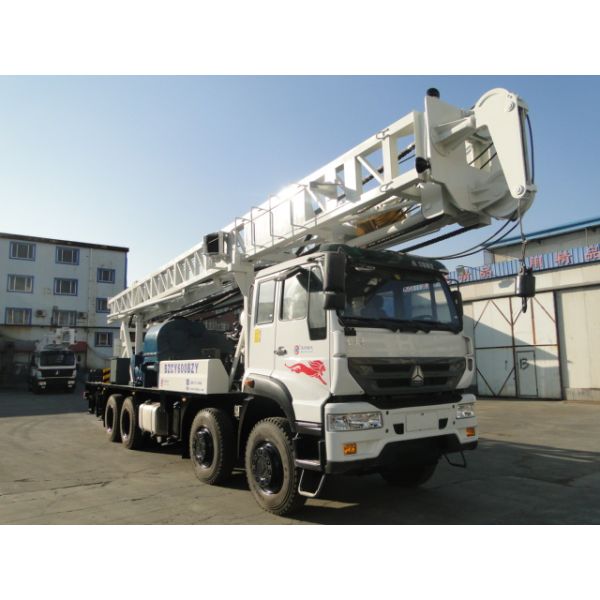 BZCY600CWY Truck Mounted Drilling Rig 8×4 Chassis Of Brand SINOTRUK