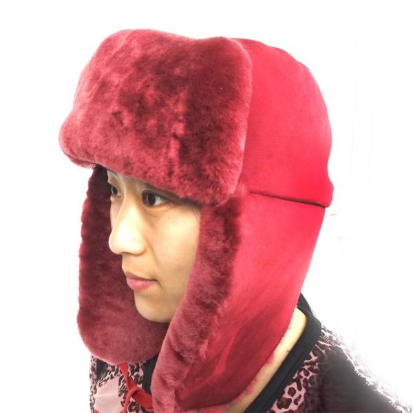 Classical Female Sheepskin Shearling Trapper Hat For Kids ODM Designs