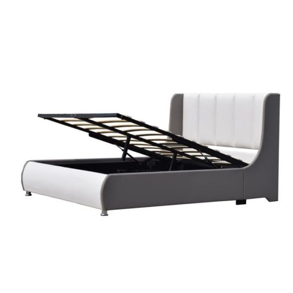 Размера ферзя машинной плиты стиля ODM кожа Faux американского белая с подъемом газа