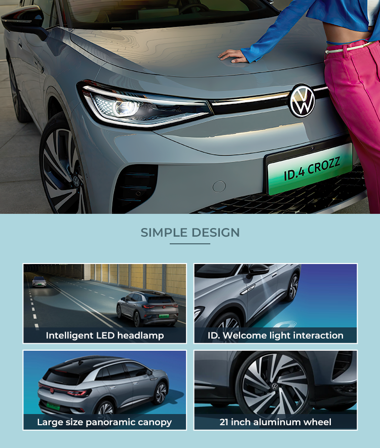 Left Hand Drvie Long Range Used Volkswagen VW Electric Car 84.8KWH