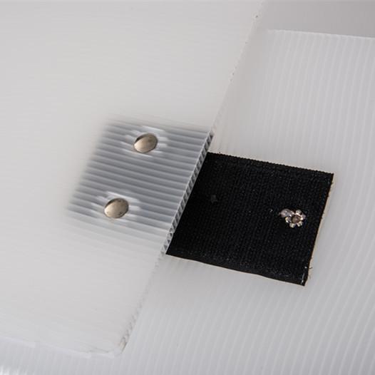 White Large Plastic Crates Recyclable Corrugated Plastic Totes High Sustainability