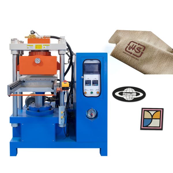 50T Automatic Vacuum Silicone Vulcanizing Machine for Making Patch Logo