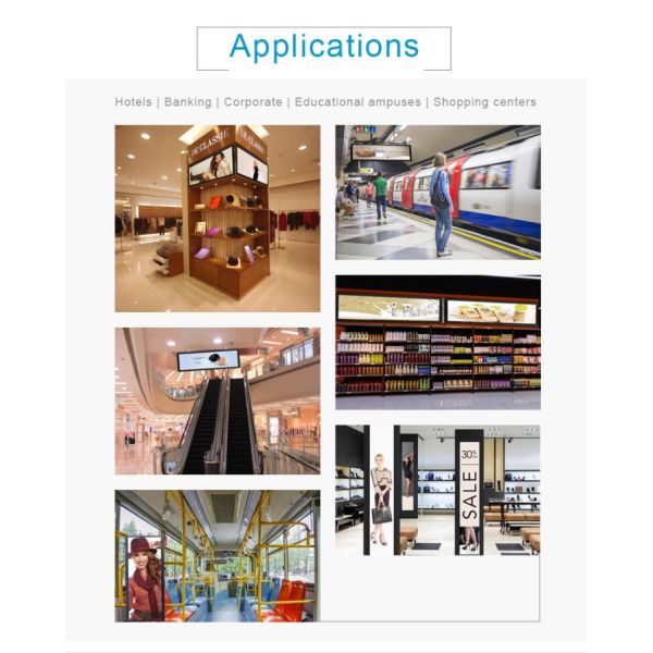 500cd/M2 43.9 Inch Indoor 4G LTE Stretched Bar Lcd Display