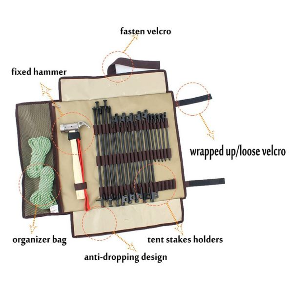 Анти- сгущенная ссадина свертывает вверх мешок инструмента, мешок с инструментами Multiscene разворачивание