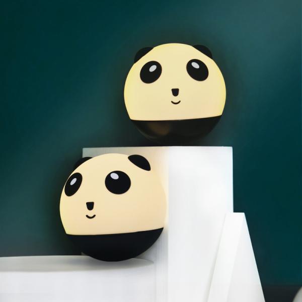 Creative Children's Panda Night Light Soft Light Eye Care Sleeping Bedroom Silicone LED Table Lamp