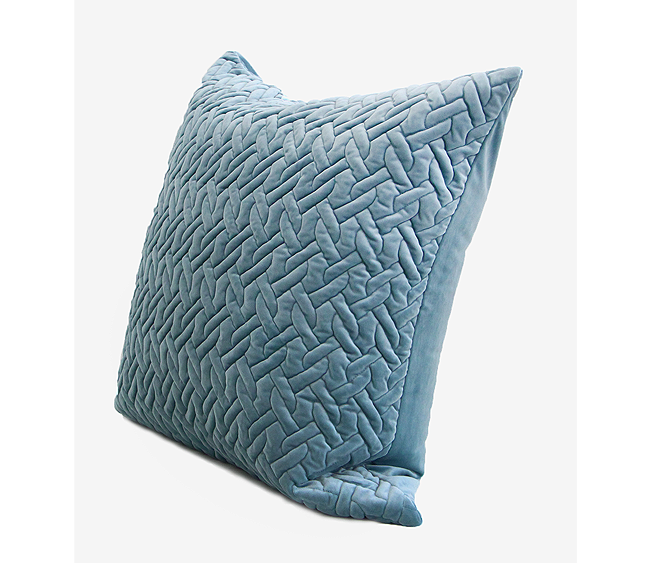 Geometric Embroidered Decorative Throw Pillows 100% Velvet For Bed / Chair