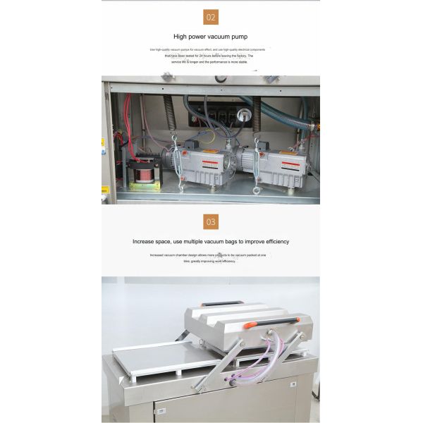 Textiles Thermoforming Vacuum Packing Machine 0.63CBM 500mm Seal Length with Design