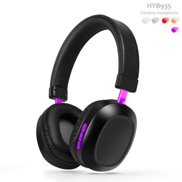 Black V5.1 3.7V Stereo Wired Bluetooth Headsets For Mobile Phones