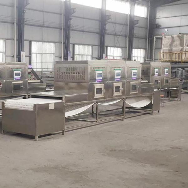 Herb Industrial Microwave Drying Equipments Sterilization Wearproof 24KW