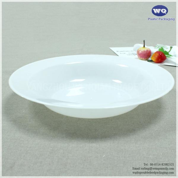 Elgant Food Grade 7.5 inch Disposable Plastic Salad Fruit Bowl-Resistant Salad Bowl Plastic Disposable Food Container
