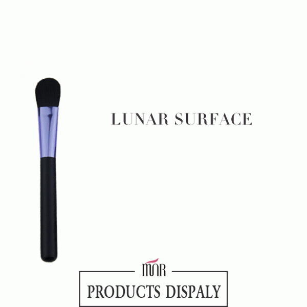 Professional Powder Foundation Brush With Purple Aluminum Ferrule