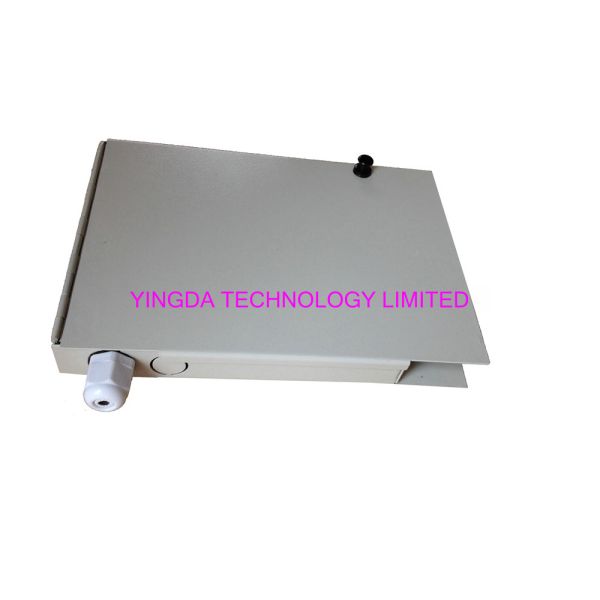 Коробка оптического волокна переходники SC ST 8 портов терминальная, серый цвет металла терминальной коробки волокна ST 8 сердечников