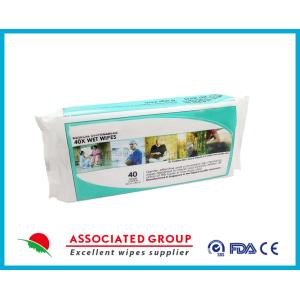 40 шт. Премиум Чистящие мокрые салфетки для взрослых - большие роскошные, свежие, без парфюмерии, без промывки.