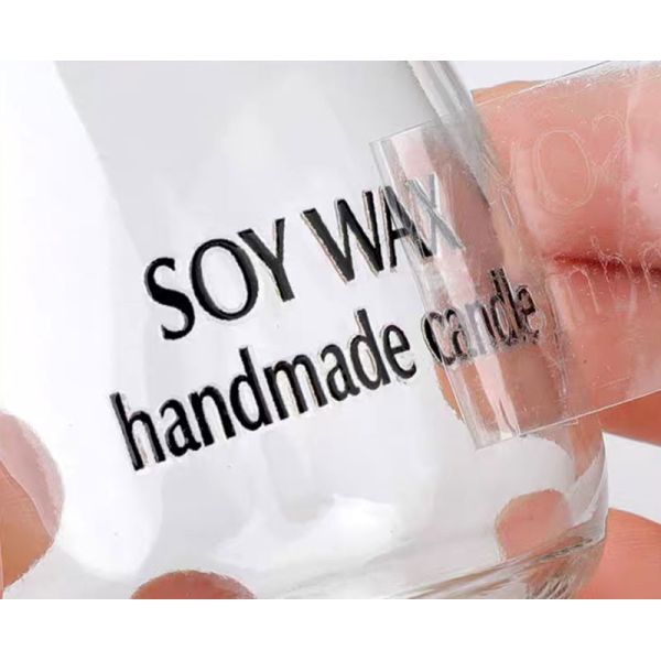 Custom Transparent Logo Trademark PVC Label Sticker High Grade Metal Separation