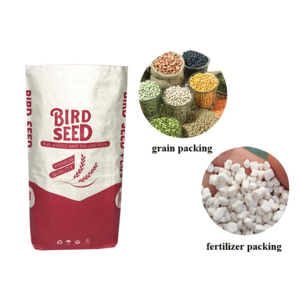 Бумажный мешок Kraft качества еды крупноразмерный для испаренного мукой порошка крена вермишели