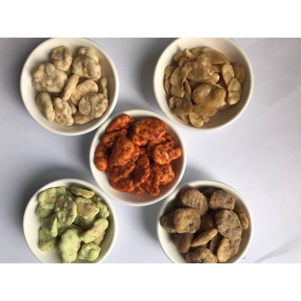 El diverso bocado de las habas del sabor, haba modificada para requisitos particulares salta el condimento revestido