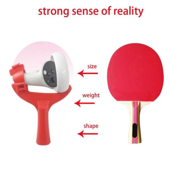 For Oculus Quest 2 VR integrated game accessories   Handle Touch Controllers  Table Tennis Paddle Grip in pairs