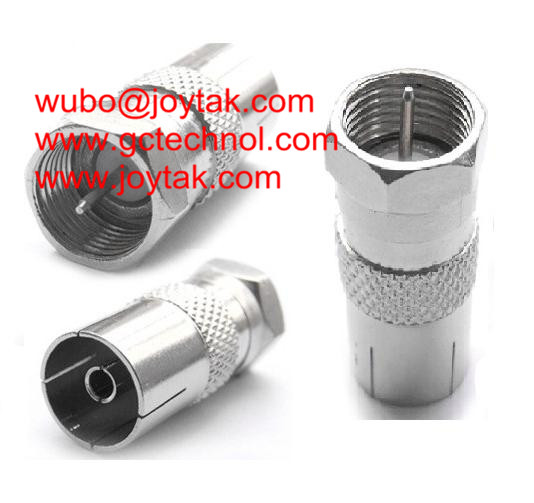 Coaxial Adapter Coaxial Adaptor PAL Female To F Male TV Cable Adapter Connector / FM.PALF
