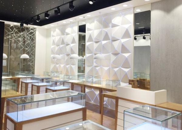 High End Attractive Lighting Jewelry Store Display Cases / Jewelry Store Fixtures