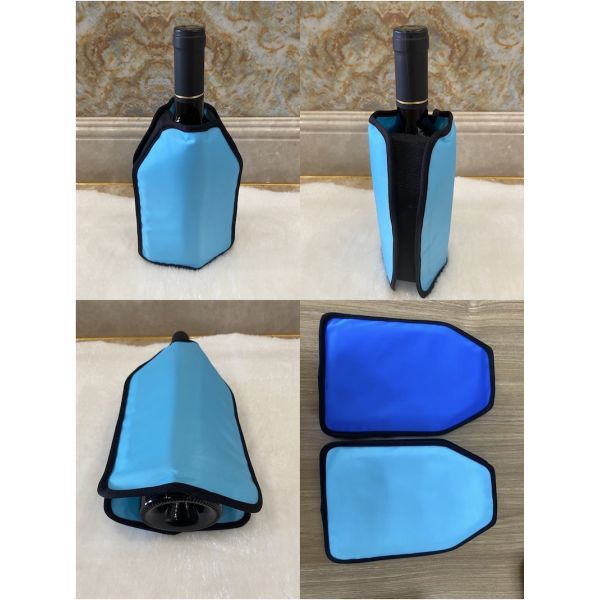 Бутылка геля вина голубого цвета анти- замерзая крутая охлаждает охладитель 23 x 16cm