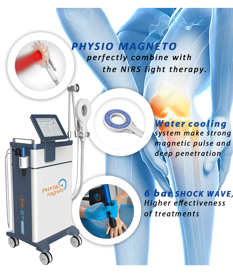 PMST Wave Magneto Shockwave Infrared Therapy Machine 3 in 1 Physiotherapy Rehabilitation Equipment