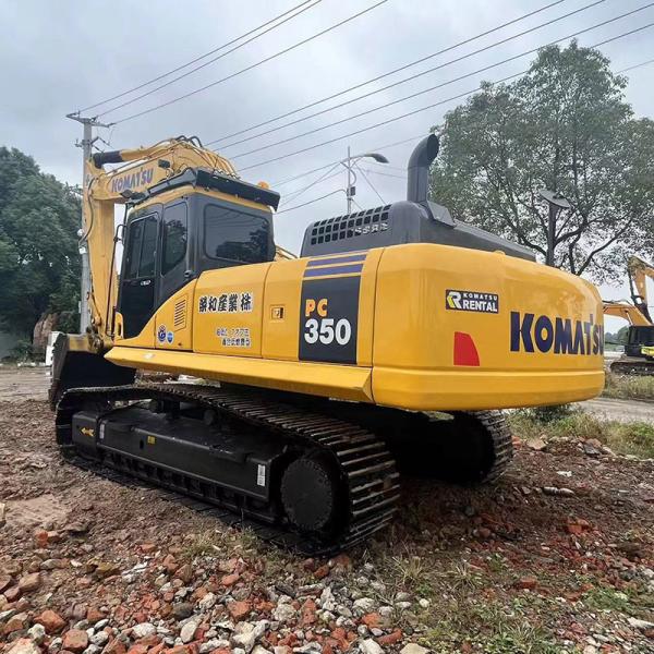 Original Used Large Excavator Komatsu PC350-7 1.4m³ Bucket Capacity 184kw Rated Power