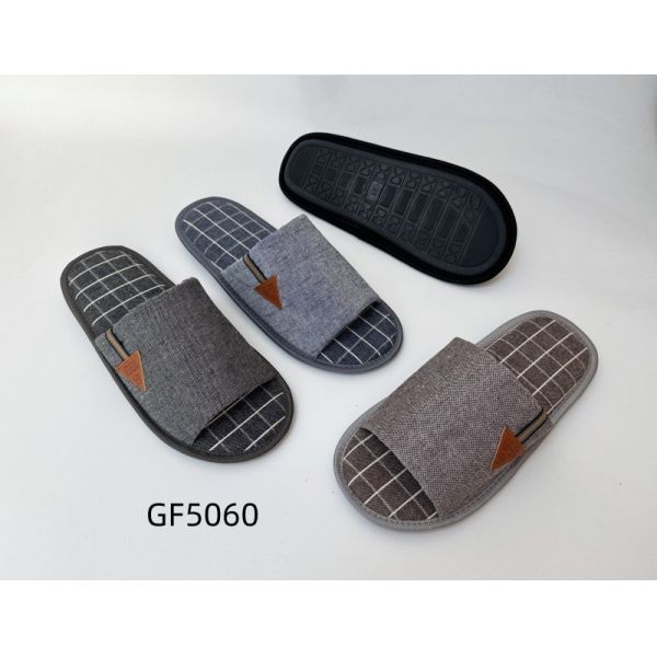 Pantoufles d'intérieur et d'extérieur chaudes antidérapantes pour hommes avec dessus à la mode - Échantillons gratuits