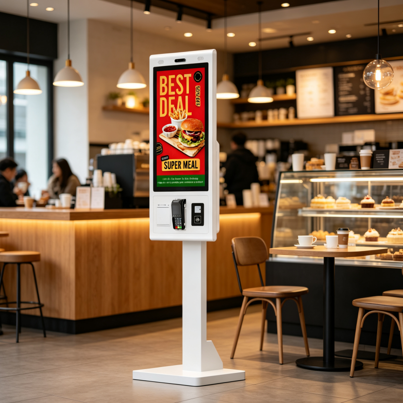 Self Service Kiosk 27 inch Floor-standing for Restaurant Dining ordering