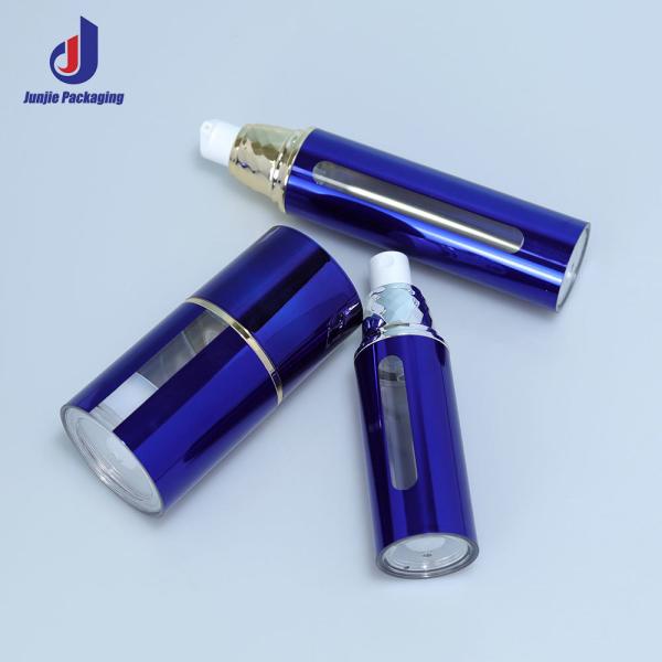 AS Material Empty Refill 20ml 30ml 50ml Plastic Airless Pump Bottle for Skin Care Sunscreen Acceptable Customer's Logo