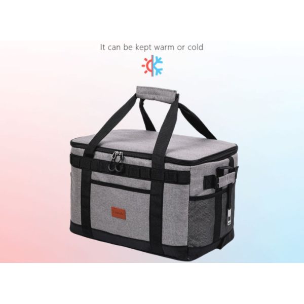 42L Large Capacity Insulation Bag Outdoor Camping Ice Pack Foldable Storage Picnic Cooler Bag